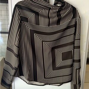 H&M Black and White Striped Women's Blouse size S. Never used